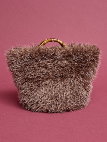 【WEB限定】【EARTH MADE】ファーバンブートートバッグ