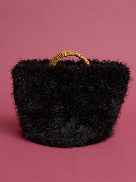 【WEB限定】【EARTH MADE】ファーバンブートートバッグ