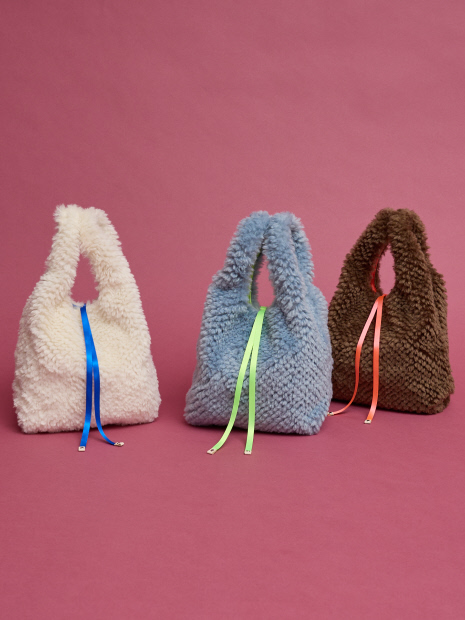 【WEB限定】【EARTH MADE】ボア テープ マルシェバッグ