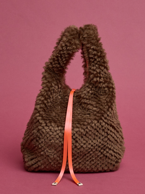 【WEB限定】【EARTH MADE】ボア テープ マルシェバッグ