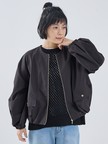 2WAYボリュームスリーブジップアップブルゾン