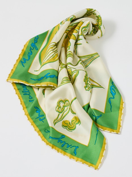 【manipuri/マニプリ】フローラシルクスカーフ