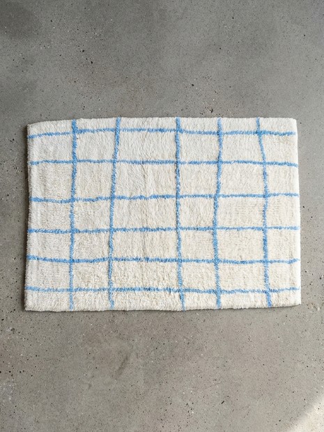 【RugRu】BRITT RUG（ブリット）コットンラグ インド綿 チェック柄 50×70