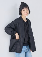 麻ノーカラージャケット｜collex / コレックス