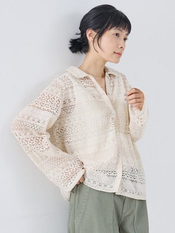 総レースブラウス