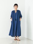 インド綿2WAYギャザーコットンワンピース