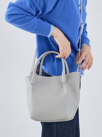 2WAY バケットトートバッグ タックハンドル＆ショルダー