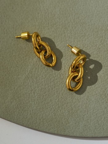 【dignif】【金属アレルギー対応】ピアス　Bold Chain