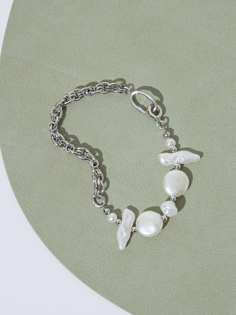 dignif】【金属アレルギー対応】ブレスレット Pearl Link｜collex