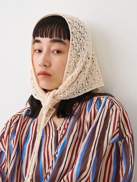 ブークレーヤーンニットレースストール【予約】