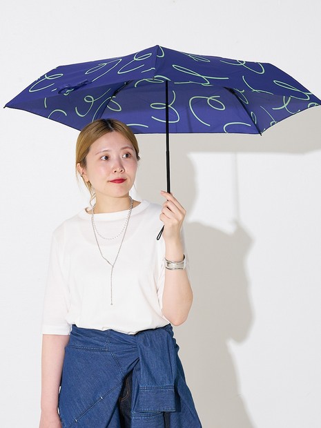 雨傘 マーカー柄 晴雨兼用 折りたたみ傘【assa】【WEB限定】