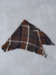 John Branigan/ジョンブラニガン】FRINGE STOLE チェック柄 三角