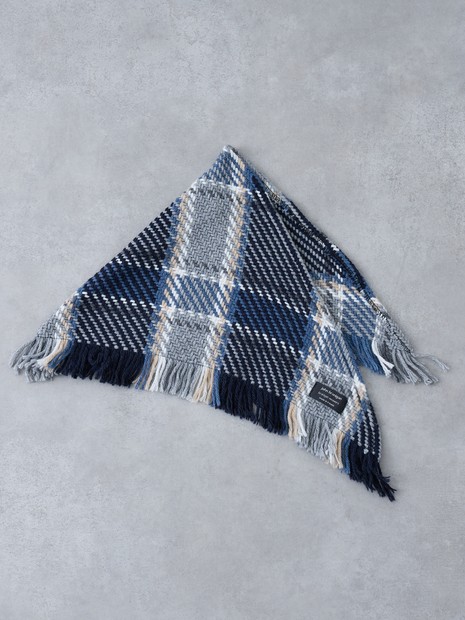 John Branigan/ジョンブラニガン】FRINGE STOLE チェック柄 三角