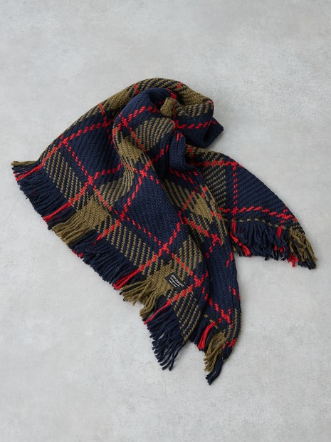 John Branigan/ジョンブラニガン】CHECK SHAWL チェック柄 大判 三角