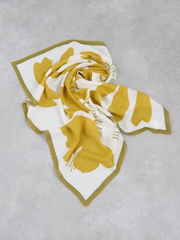 Deco Flora ウールシルクスカーフ