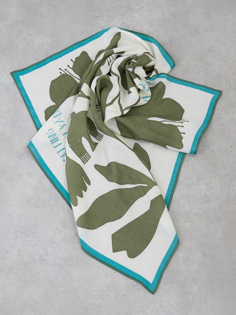 Deco Flora ウールシルクスカーフ