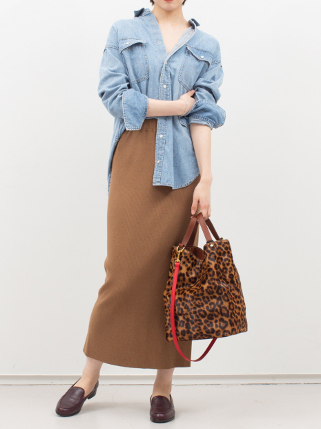 【BAGS IN PROGRESS】レオパードトートバッグ