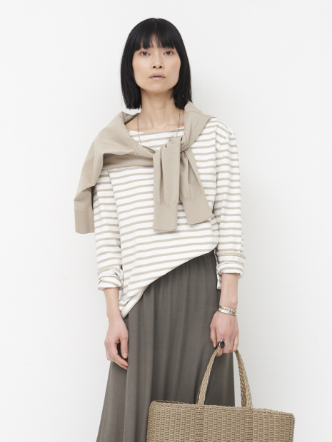 【stylist 村山佳世子×THE STORE by C'】ジャージーボーダートップ