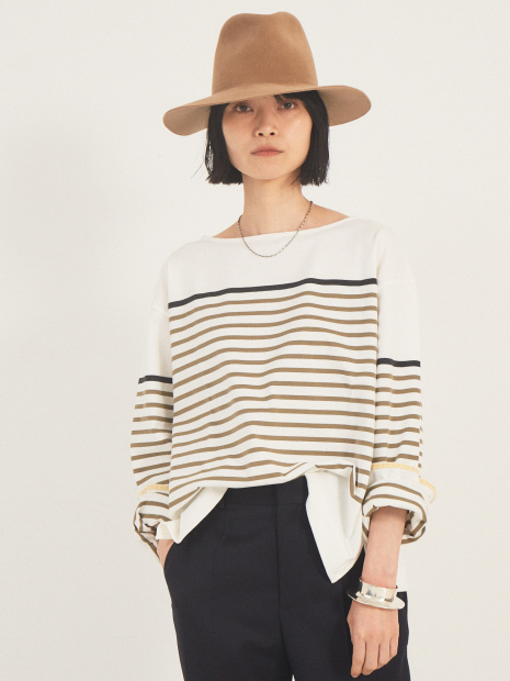 【COCUCA】バスクボーダーTシャツ