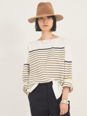 【COCUCA】バスクボーダーTシャツ
