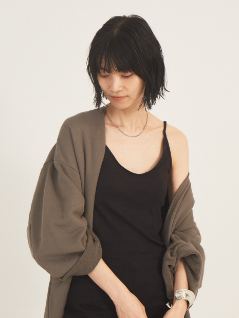 【COCUCA】シルクコットンテレコブラトップロング