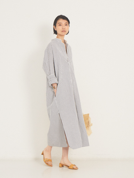 【P LE MOULT】stripe/LongNightshirt