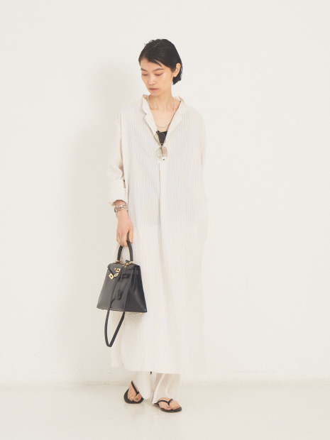 【P LE MOULT】stripe/LongNightshirt