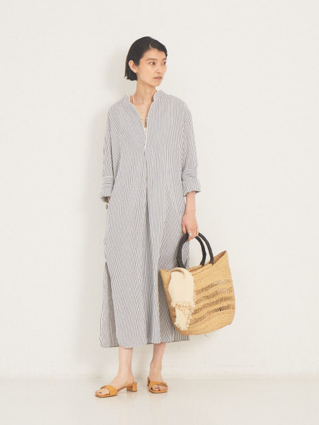 【P LE MOULT】stripe/LongNightshirt