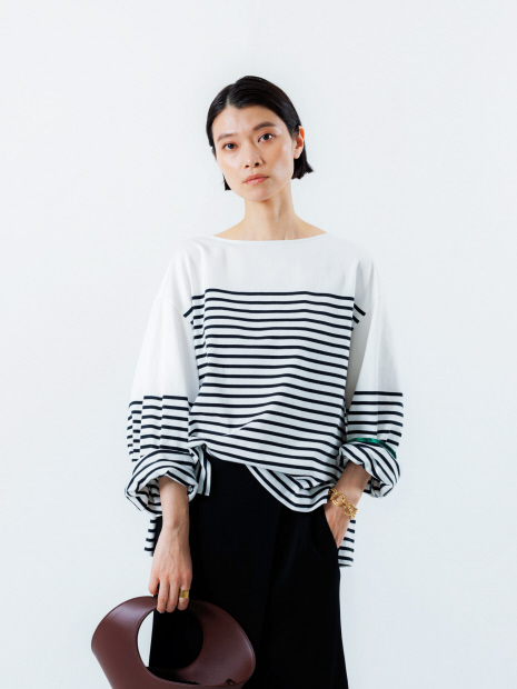 【COCUCA】バスクボーダー Tシャツ