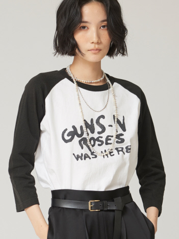 THE STORE by C' - 【COUTURE D'ADAM】GunsNRoses baseball Tシャツ
