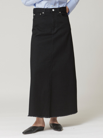 【woadblue】narrow skirt
