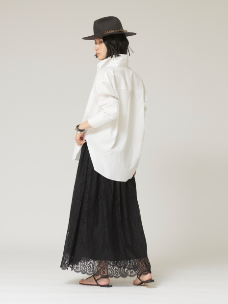 【COUTURE D'ADAM】French paisely lace skirt