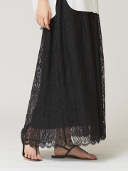 アウトレット (レディース)
【COUTURE D'ADAM】French paisely lace skirt