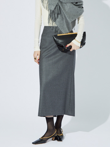 【COCUCA】ピンストライプタイトスカート