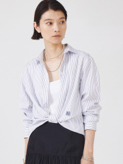 TOTEME】Signature Cotton Shirt・コットンストライプシャツ｜THE