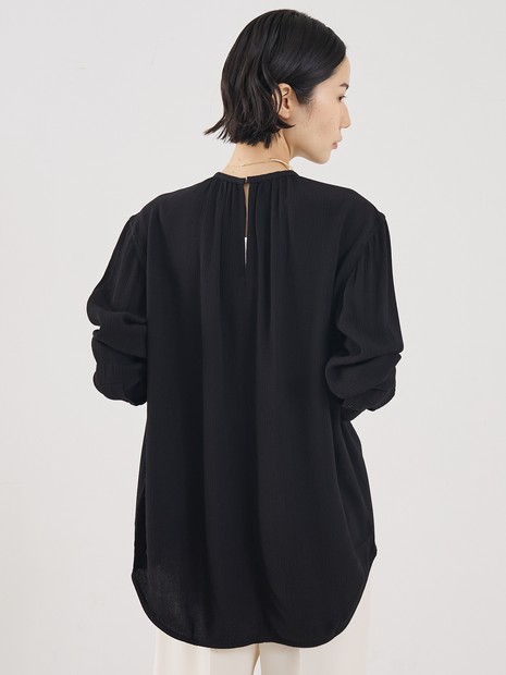 【TOTEME】ギャザーネッククレープブラウス