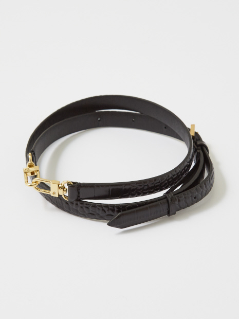 【TOTEME】Double Clasp Leather Belt/レザーベルト