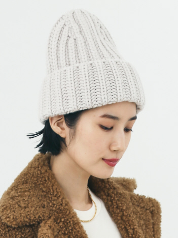 THE STORE by C' - 【BARNA CASHMERE】カシミヤリブニットキャップ