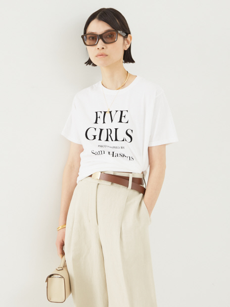 【COUTURE D’ADAM】SAM HASKINS Tシャツ FIVE GIRLSロゴ