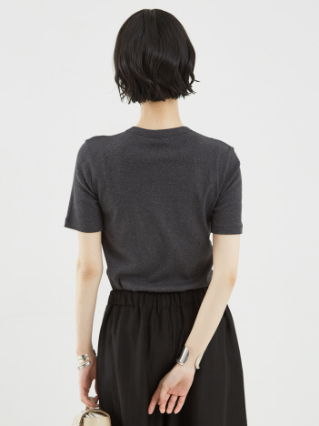 【TOTEME】Classic Rib Tee／クラシックリブTシャツ