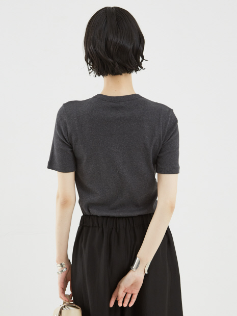 【TOTEME】Classic Rib Tee／クラシックリブTシャツ