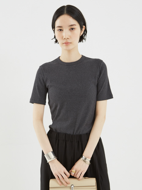 【TOTEME】Classic Rib Tee／クラシックリブTシャツ