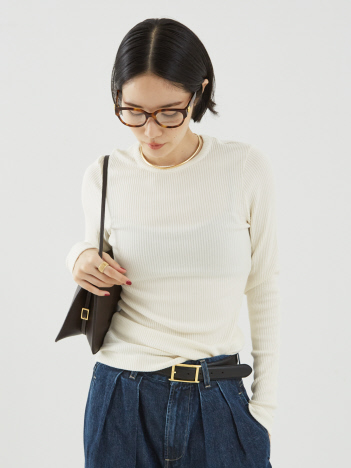 THE STORE by C' - 【Citizens of Humanity】BINA CREWNECK／クルーネックカットソー