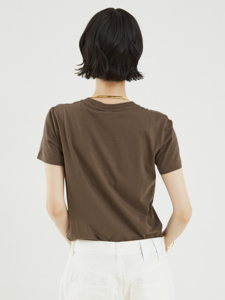 【NINETY PERCENT】COTTON CREW NECK T SHIRT／クルーネックTシャツ【予約】