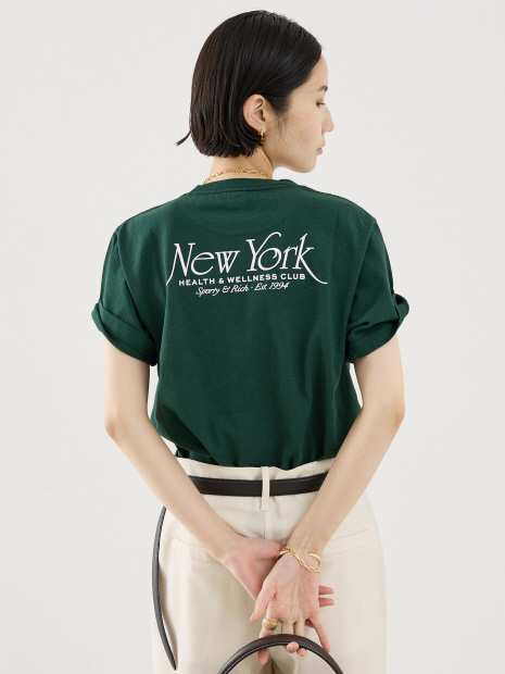 【Sporty&Rich】NY 94 T-Shirt/ロゴTシャツ