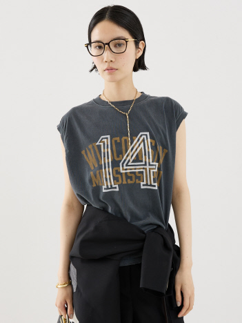 THE STORE by C' - 【REMI RELIEF】【別注】WISCONSIN14ロゴノースリーブカットソー