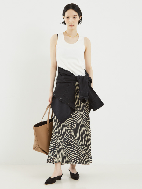 【BY MALENE BIRGER】BOSHAN MAXI SKIRT／ゼブラ柄マキシスカート