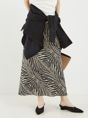 THE STORE by C' - 【BY MALENE BIRGER】BOSHAN MAXI SKIRT／ゼブラ柄マキシスカート