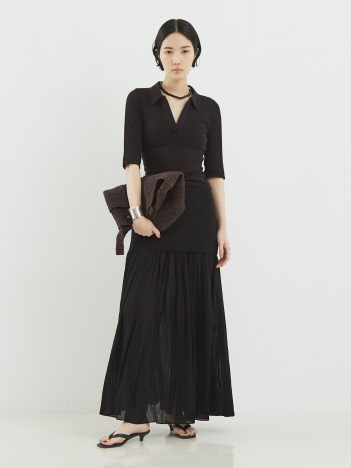 【Proenza Schouler】Paige Skirt in Pleated Crepe Chiffon／プリーツシフォンスカート