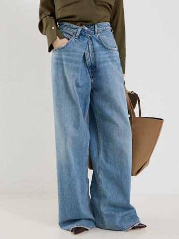 THE STORE by C' - 【AGOLDE】VANA FOLD JEAN PETITE 28"／フォールドデニムパンツ【予約】
